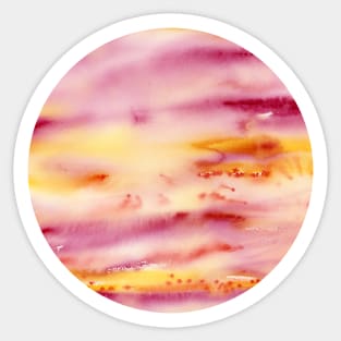 Sunset after the storm (circle) Sticker